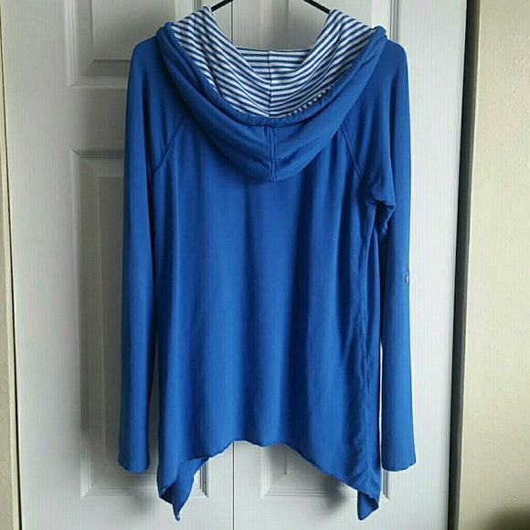 Tommy Hilfiger Sport women's nautical athletic hoodie, Size Medium - Picture 2 of 4